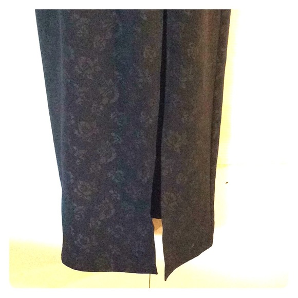 BRAND NEW! Long Black Slit Side Bodycon Dress - Picture 3 of 8